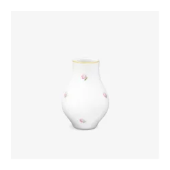 Birnenförmige Vase 9cm, Alt Wiener Streuröschen
