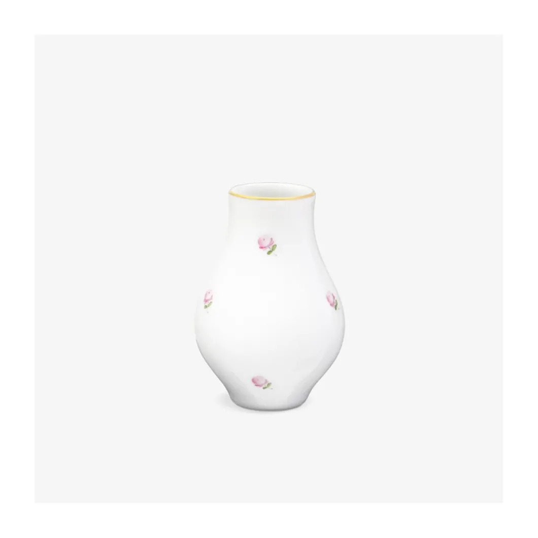 Birnenförmige Vase 9cm, Alt Wiener Streuröschen