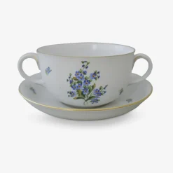 Bouillontasse mit Untertasse 0,25l, Vergissmeinnicht