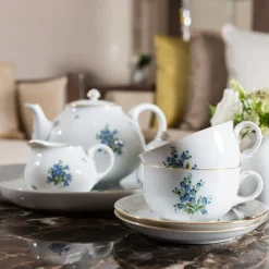 Bouillontasse mit Untertasse 0,25l, Vergissmeinnicht