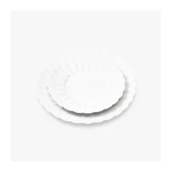 Dessertteller Melone 20 cm, Weiß