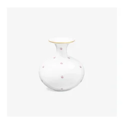 Ellipsenförmige Vase 14cm, Alt Wiener Streuröschen