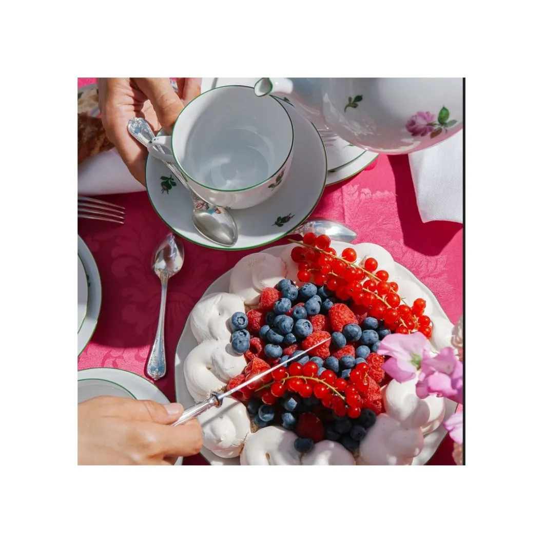 Frühstücksbecher, Jubiläumsdekor Wiener Rose vergoldet