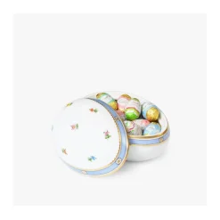 Geschenkset Eidose 14cm Biedermeier mit Lindt Schokolade