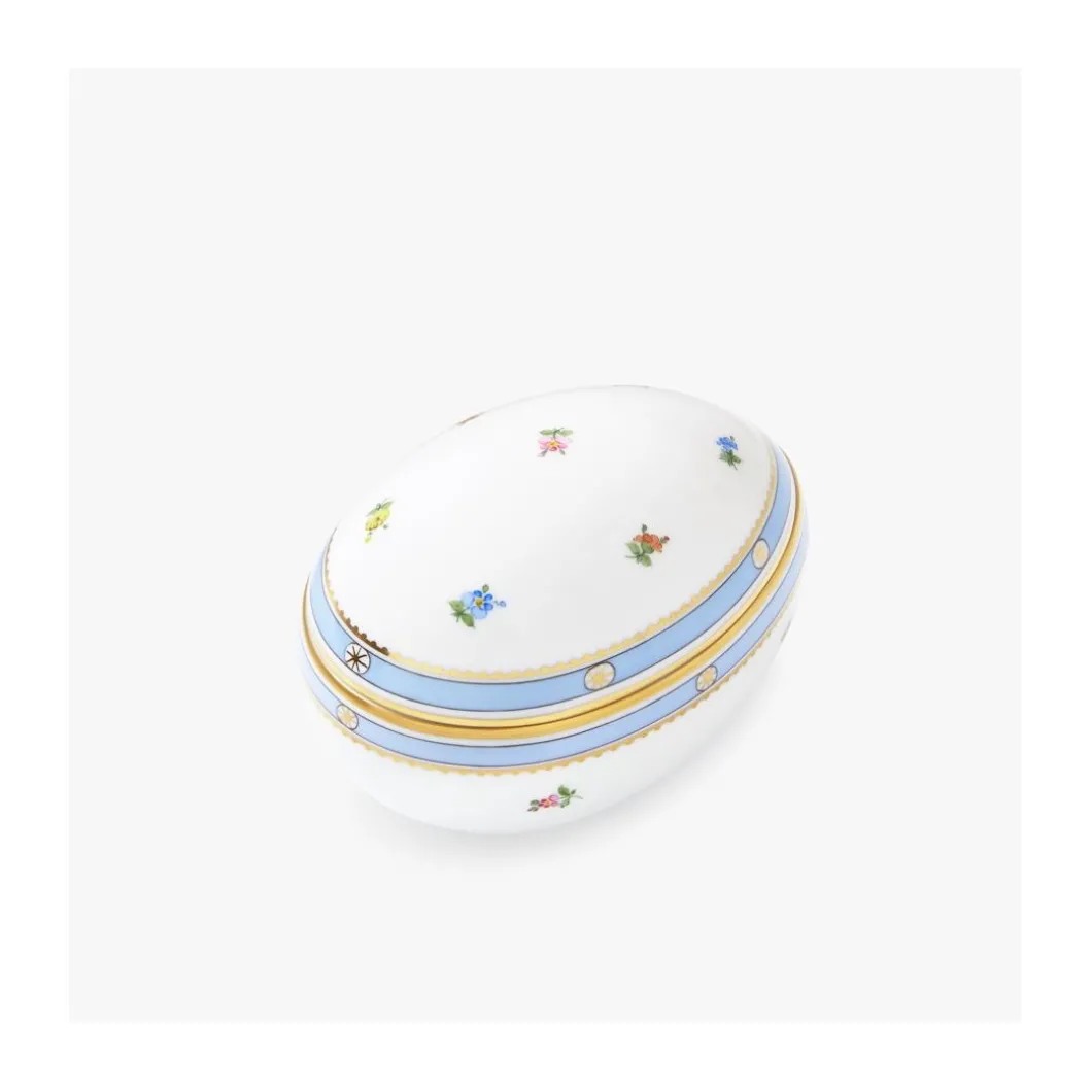 Geschenkset Eidose 11cm Biedermeier mit Lindt Schokolade