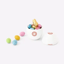 Geschenkset Eidose stehend 11cm Eipott mit Lindt Schokolade