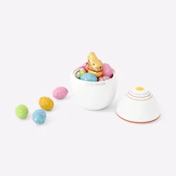 Geschenkset Eidose stehend 11cm Osterhasi mit Lindt Schokolade