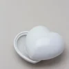 Große Herzdose 10x10cm, Weiß