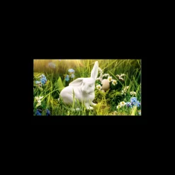 Hase sitzend 7cm, Weiß