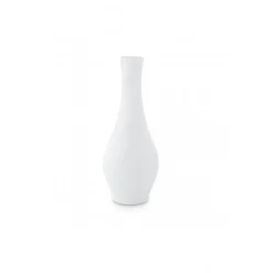 Hohe bauchige Vase 26cm, Weiß
