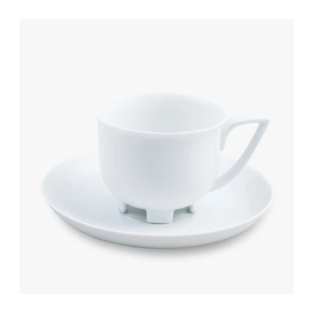 Kaffeetasse auf Füßchen 0,20l, Hoffmann Weiß