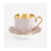 Kaffeetasse Melone 0,2l, Cremerosa mit Vergoldung
