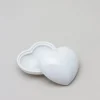 Kleine Herzdose 7x7cm, Weiß