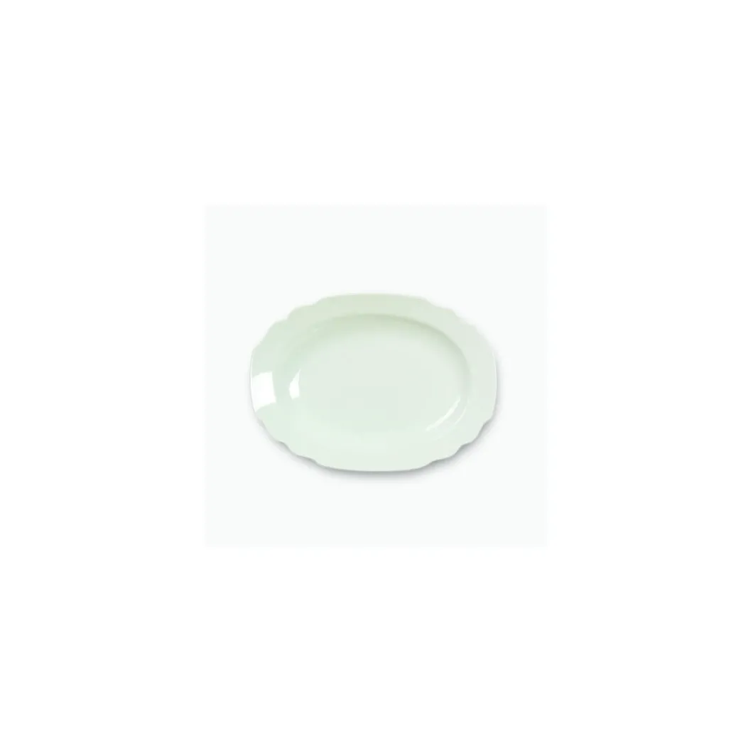 Ovale Platte 39x25cm, Belvedere Weiß