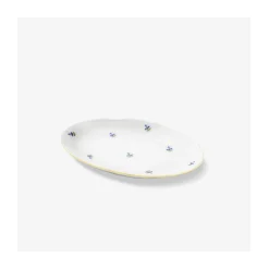 Ovale Schale klein 17x10,5cm, Kornblumenstreuer