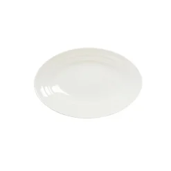 Platte Opus oval 32 x 21 cm, Weiß