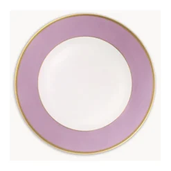 Platzteller 32cm, Lila mit Goldrand