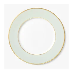 Platzteller 32cm, Seladongrün mit Goldrand