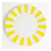 Speiseteller 25cm Melone, Gelb und Weiß