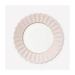 Speiseteller Melone 28,5cm, Cremerosa mit Vergoldung