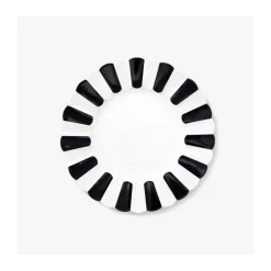 Speiseteller Melone 28,5cm, Schwarz und Weiß