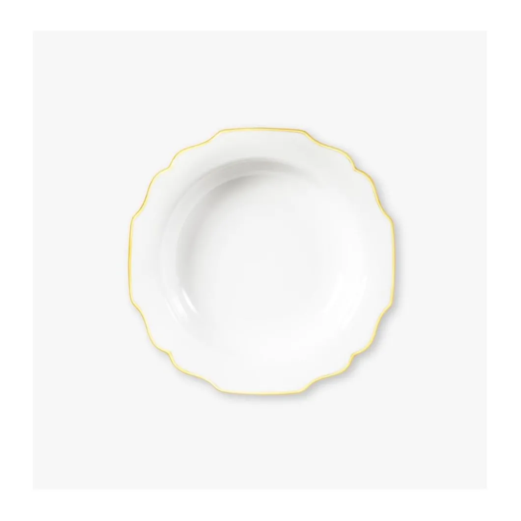 Suppenteller 21cm, Belvedere mit Goldrand