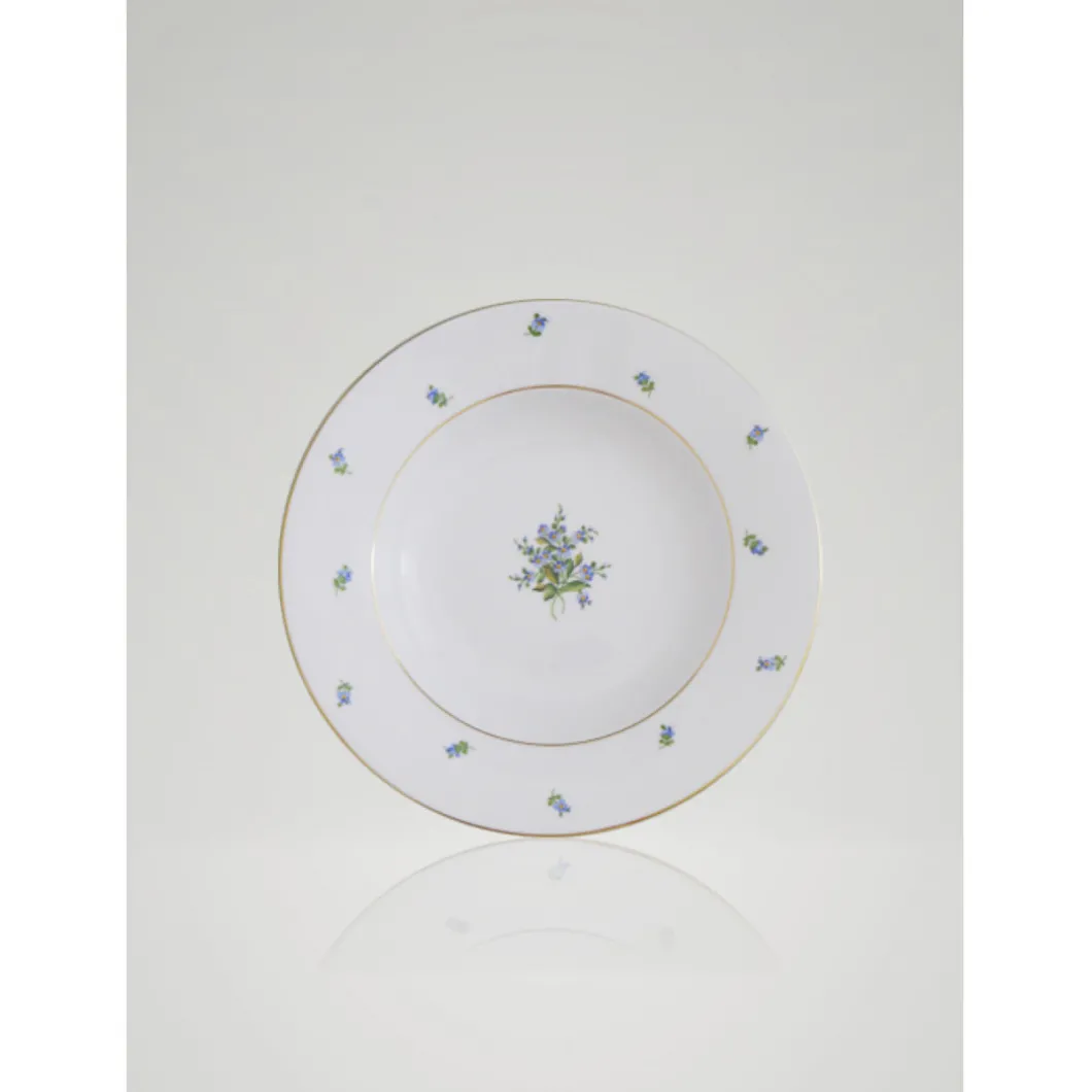 Suppenteller Schubert 21 cm, Vergissmeinnicht