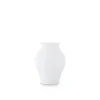 Vase in Barockform hoch 17cm, Weiß