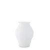 Vase in Barockform hoch 20cm, Weiß