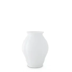 Vase in Barockform hoch 20cm, Weiß