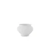Vase in Barockform nieder 7cm, Weiß