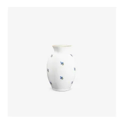 Vase in Ei-Form 9,5cm, Kornblumenstreuer