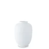 Vase in Lampionform 19cm, Weiß