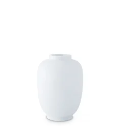 Vase in Lampionform 19cm, Weiß