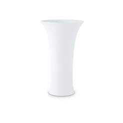 Vase in Trompetenform 12cm, Weiß