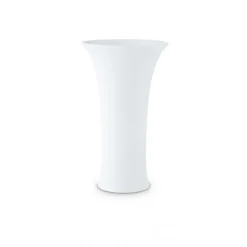 Vase in Trompetenform 19cm, weiß