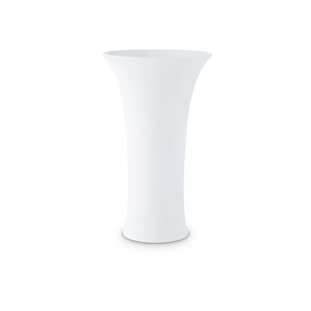 Vase in Trompetenform 12cm, Weiß