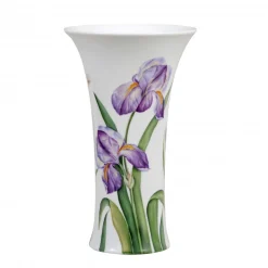Vase in Trompetenform, Schwertlilien