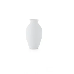 Vase stromlinienförmig 20cm, Weiß