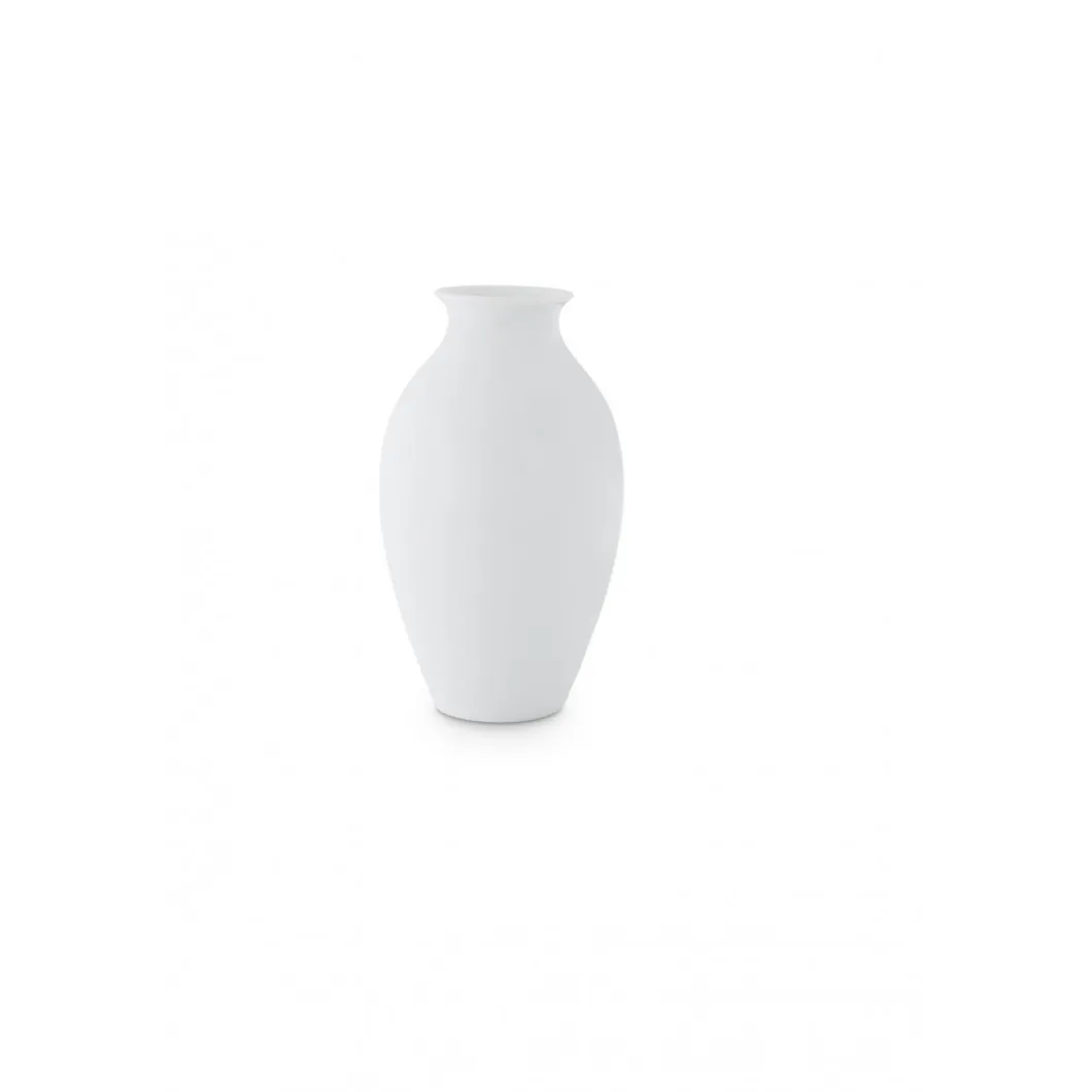 Vase stromlinienförmig 20cm, Weiß