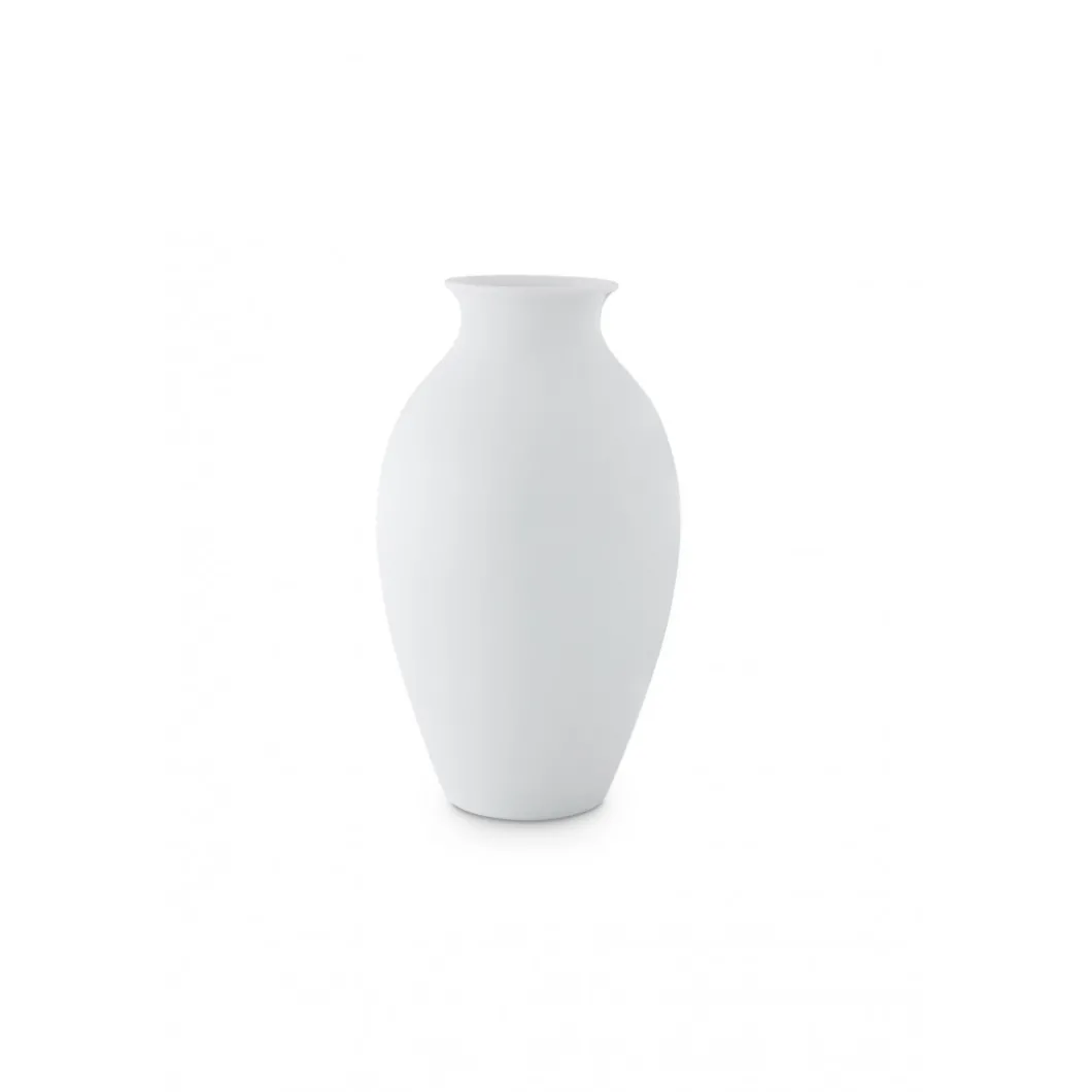 Vase stromlinienförmig 25cm, Weiß