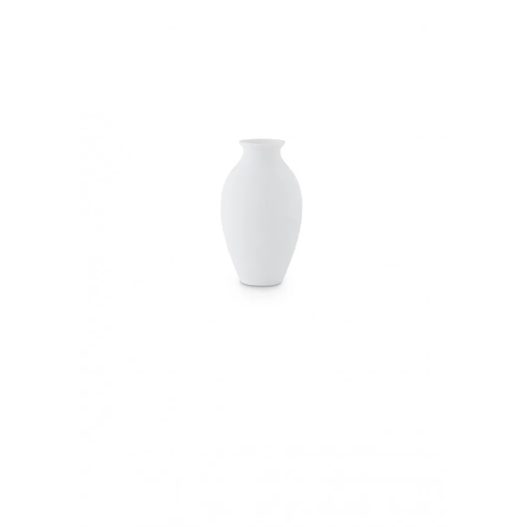 Vase stromlinienförmig 15cm, Weiß